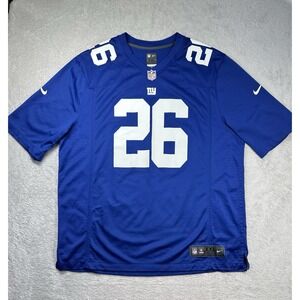 New York Giants Jersey Mens XXL Blue Saquon Barkley‎ #26 NFL Football Nike